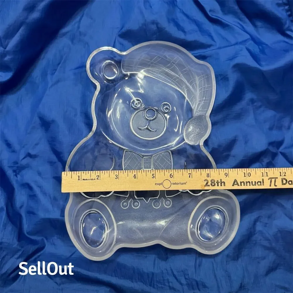 Mikasa Vintage Crystal Holiday Bear Platter 11.5